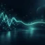 Core Web Vitals: onda luminosa che si stabilizza, simbolo di prestazioni e stabilità web