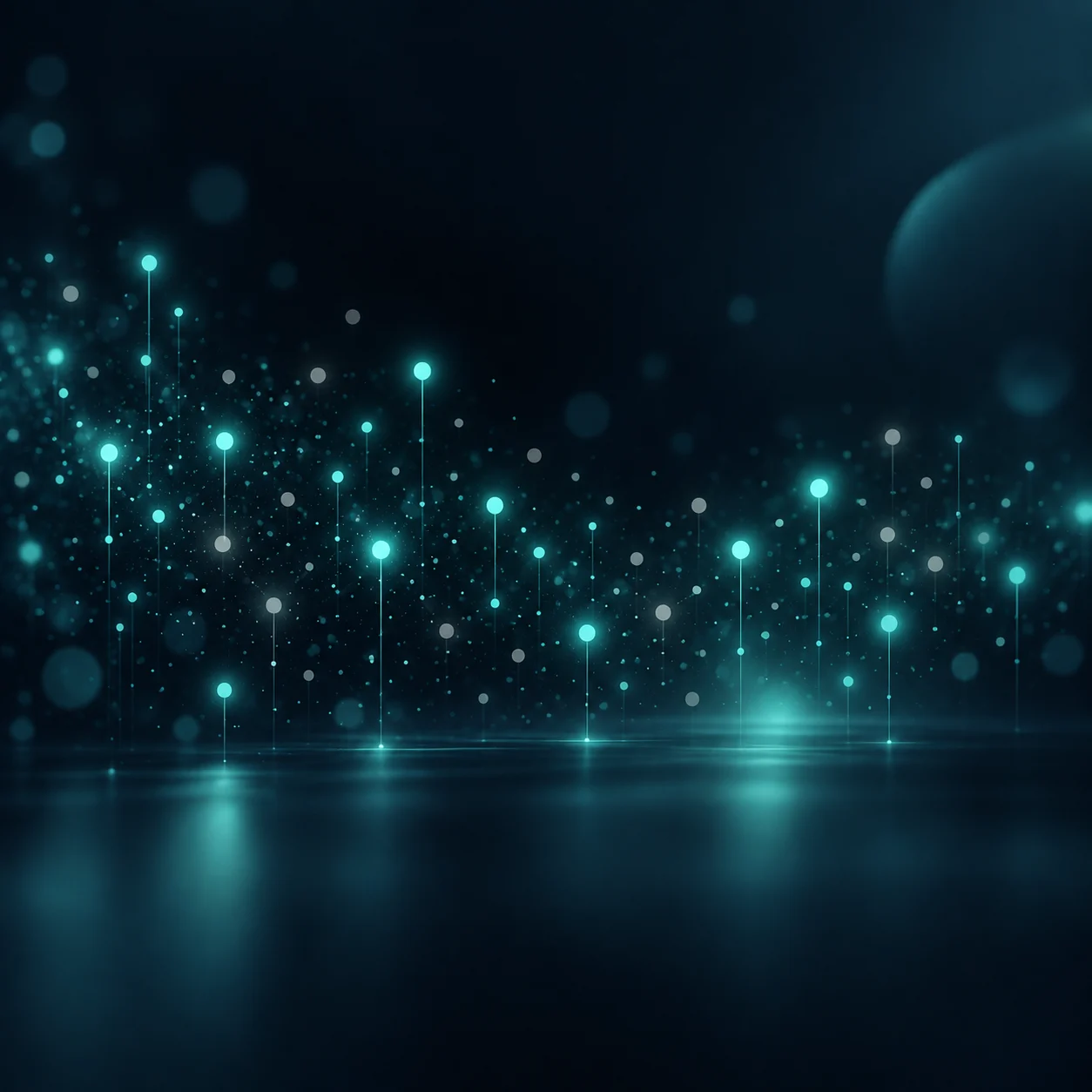 Recensioni false: punti luminosi sparsi, alcuni spenti tra quelli teal accesi