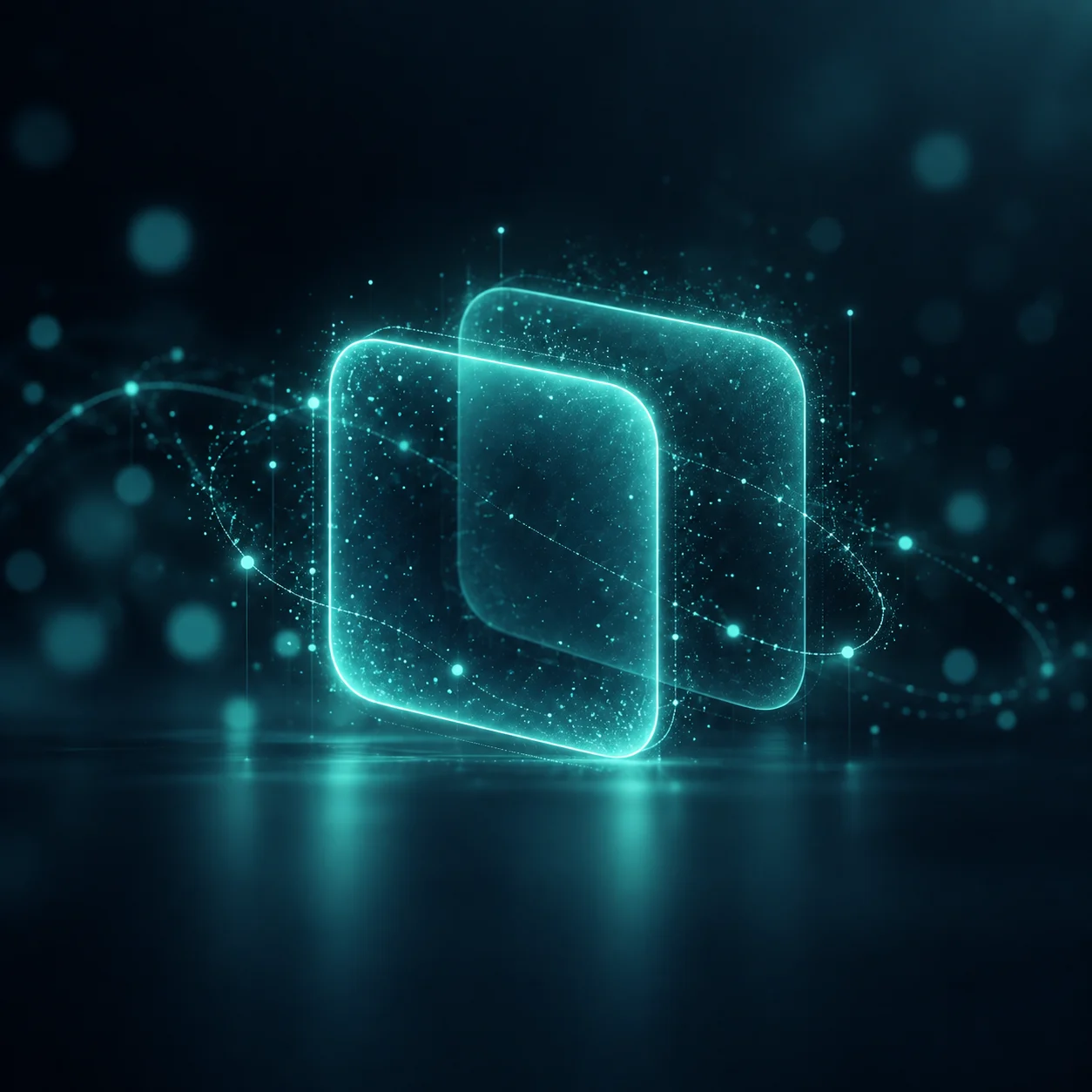Contenuti duplicati ecommerce: due forme luminose quasi identiche, una leggermente sfumata