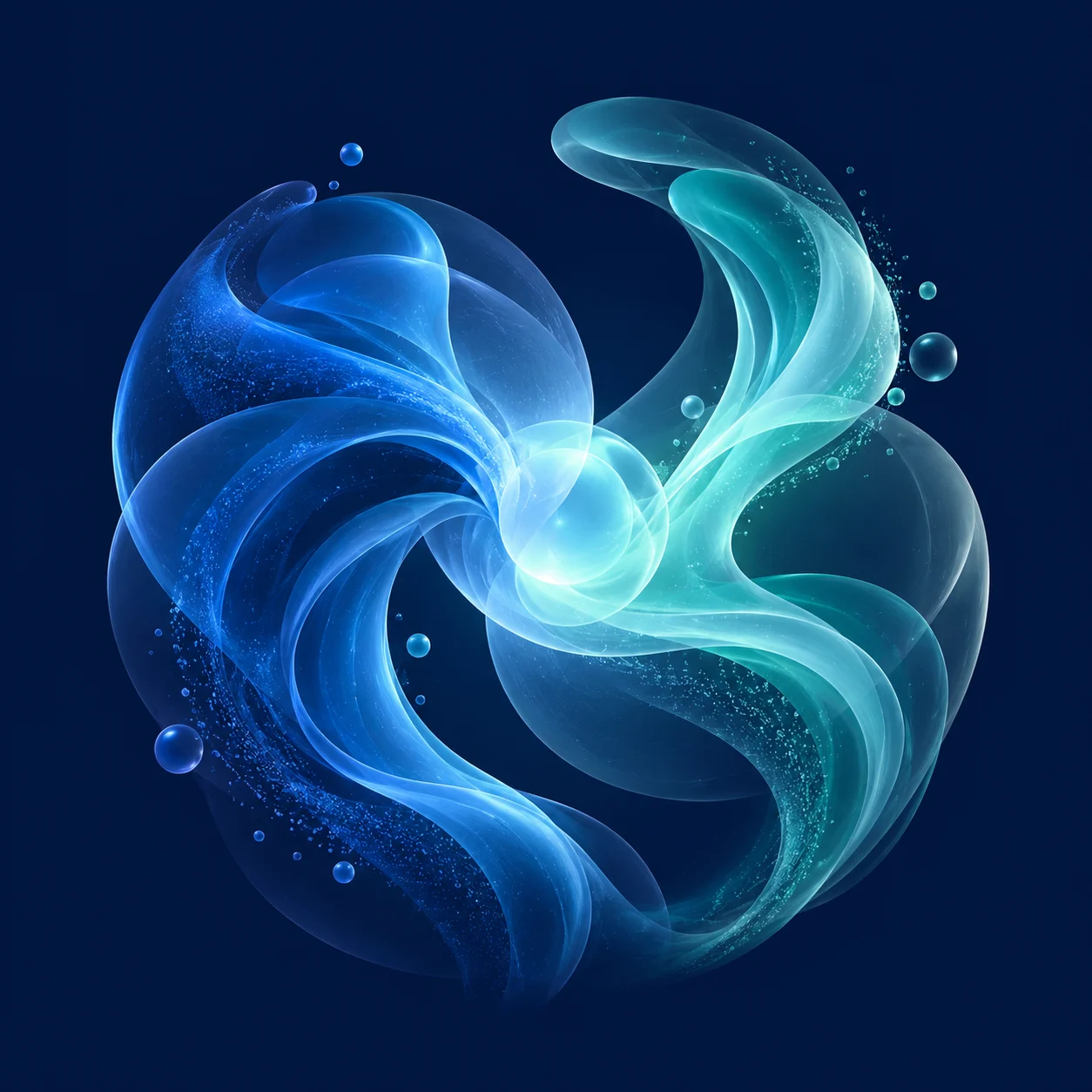 deepseek vs chatgpt: confronto visivo astratto tra due intelligenze artificiali generative